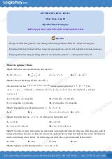 Đề thi giữa kì 2 Toán 10 Chân trời sáng tạo - Đề số 1